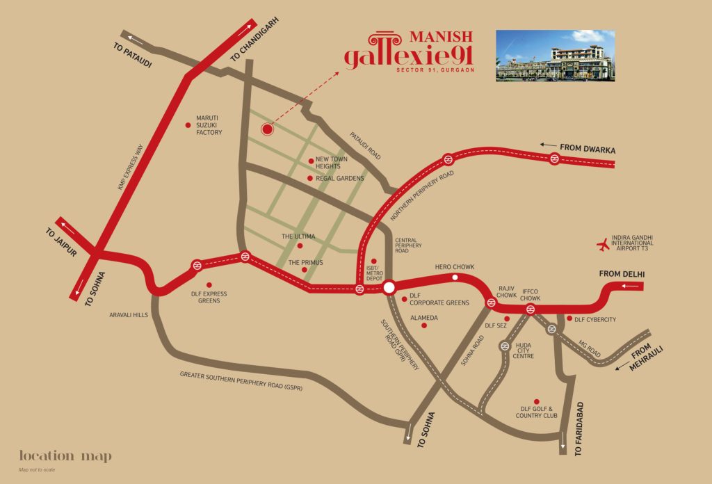 Manish Gallexie 91 Location 