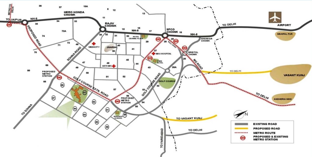 Trump Tower Gurgaon Location 